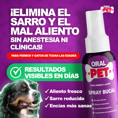 OralPet - Spray Bucal Limpiador para Mascotas (100ml)